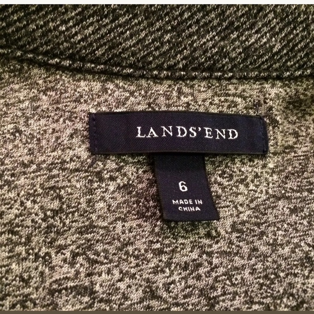 New Lands' End Herringbone Jacket Boyfriend Blazer Gem